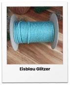 Eisblau Glitzer