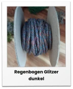 Regenbogen Glitzer dunkel